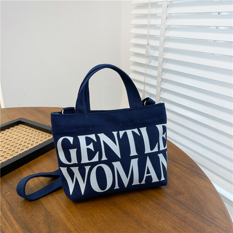 Thailand Canvas Design Portable Letter Large Crossbody Bags