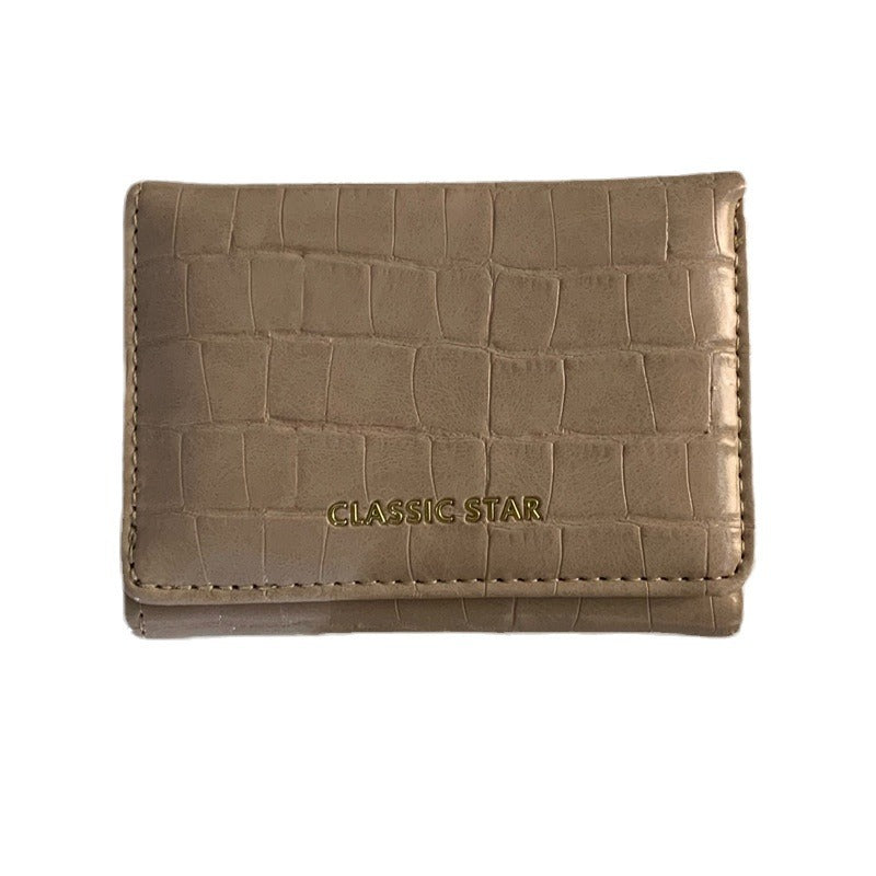 Women's Short Authentic Leather Tactile Feel Mini Ladies Wallets