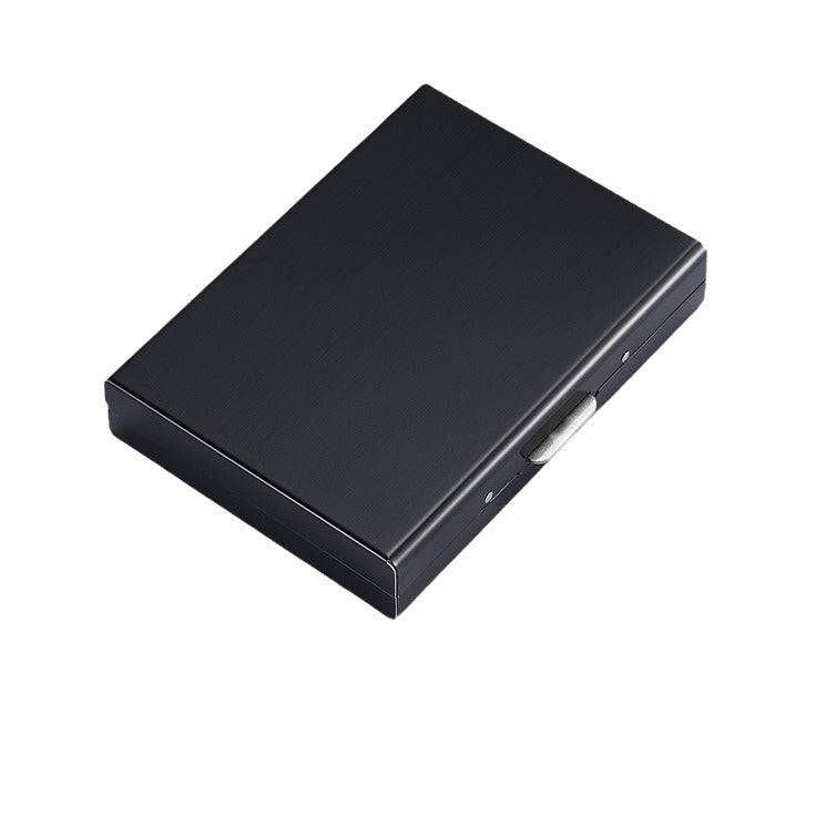 Women's & Men's & Metal Stainless Steel Box For Card Holder