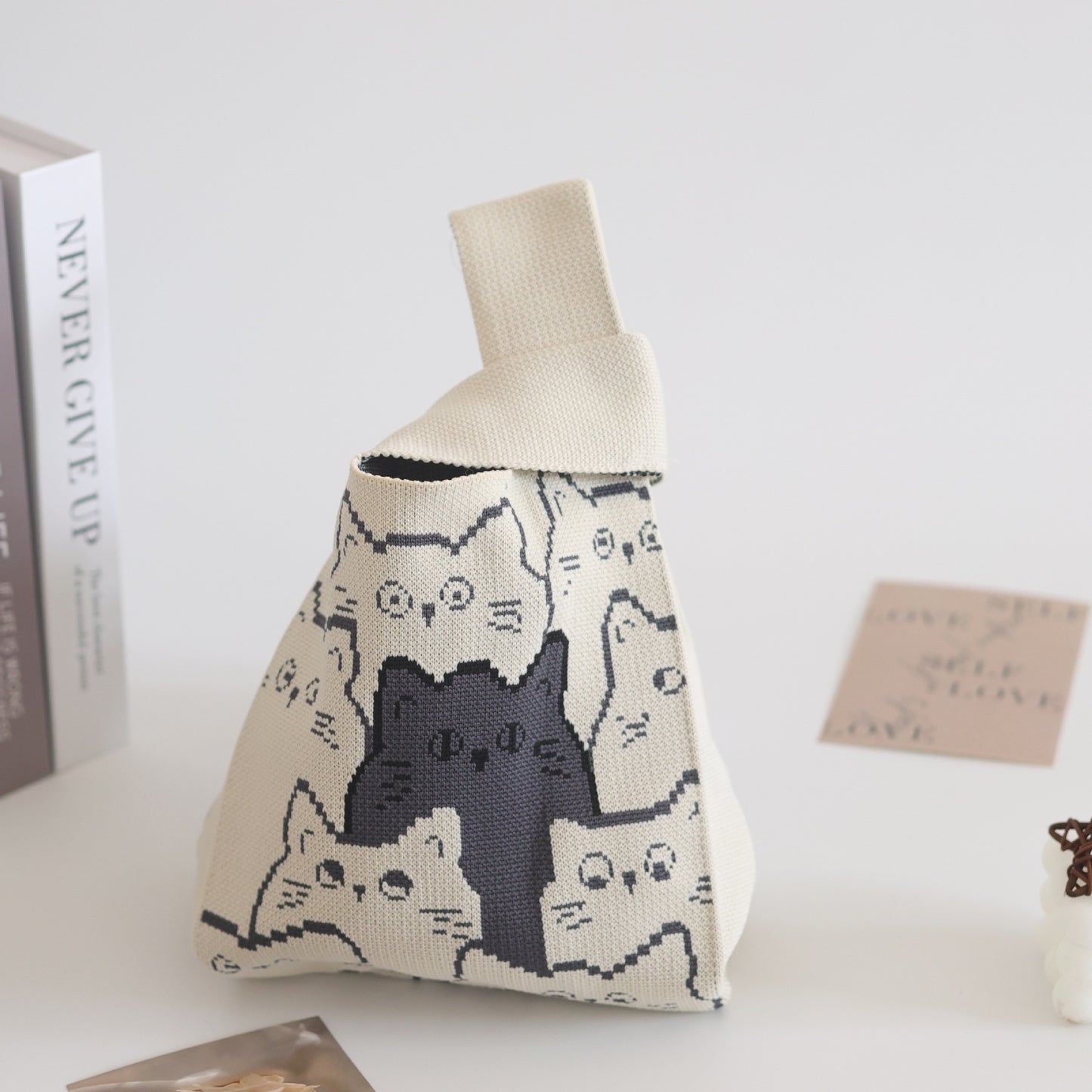 Women's Stylish Knitted Woven Vest Simple Handbags