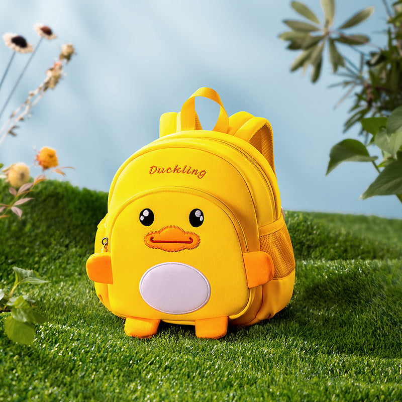 Women's & Men's & Yellow Duck Cartoon Traction Breathable Kindergarten School Bags
