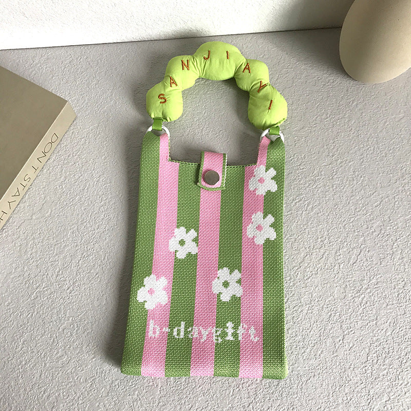 Mobile Mini Knitted Shopping Environmental Protection Phone Bags