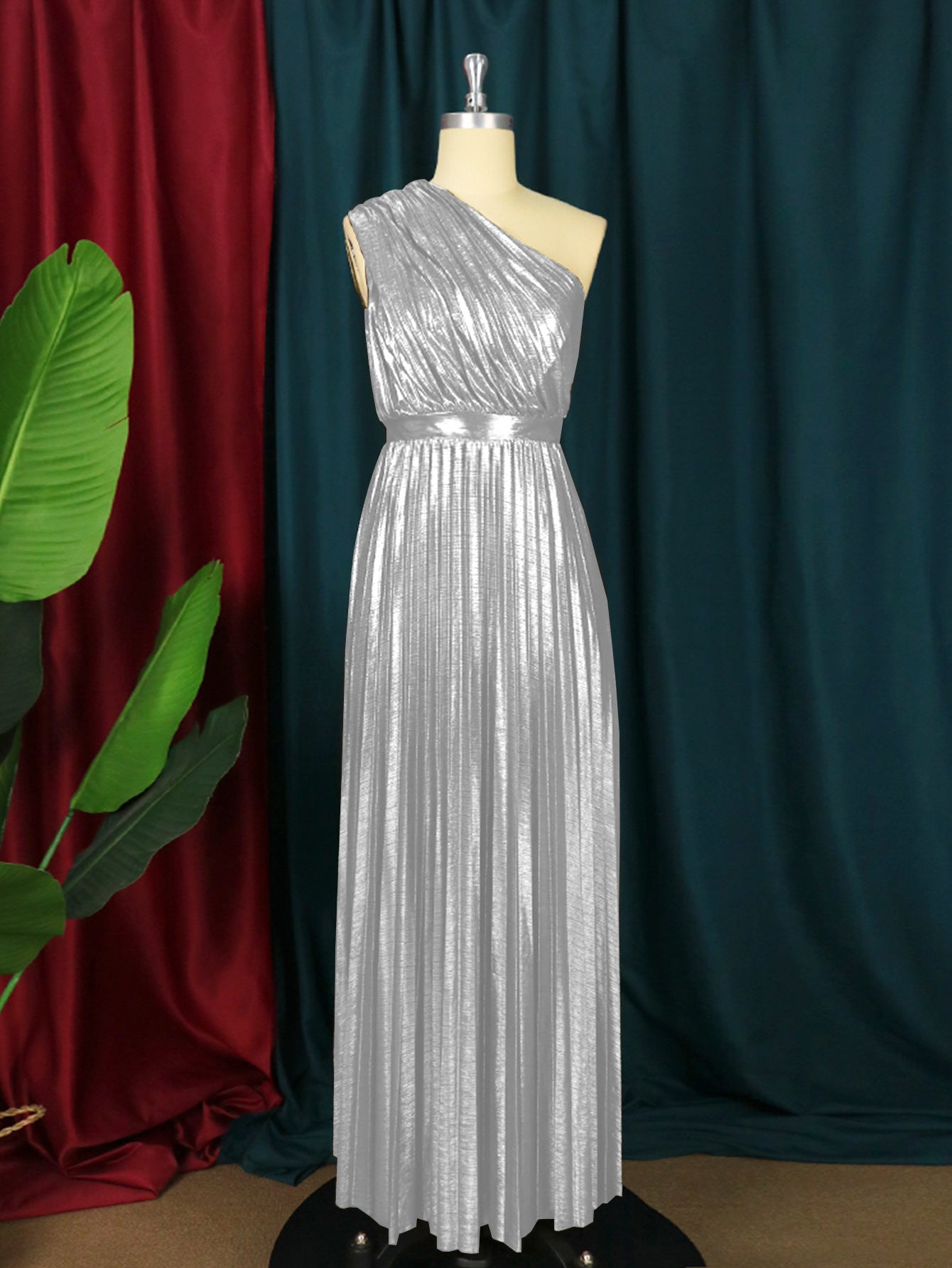 Women's Large Backless Dress Swing Pleated For Dresses