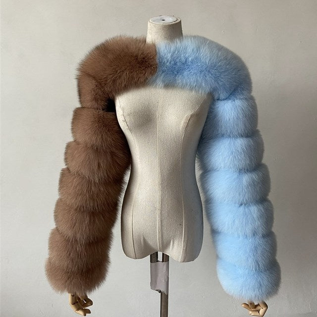 Women's Fur Fox Fashion Faux Shawl Coats
