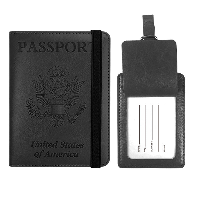 Pattern Voltage Transformer Leather Strap Passport Protection Usd Id Package