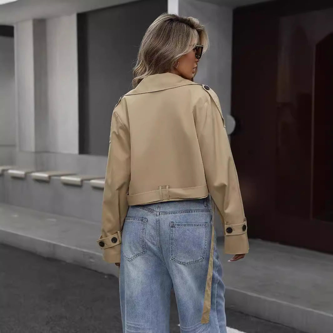 Women's Pretty Casual Elegant High-grade Double-breasted Jackets