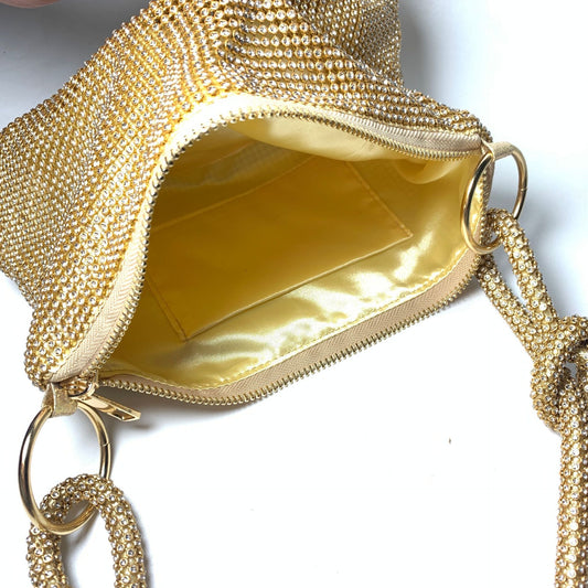 Flash Knotted Rhinestone Handmade Banquet Dinner Evening Bags