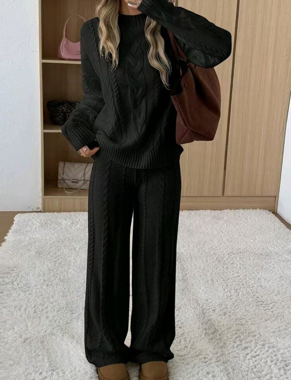 Women's Solid Color Round Neck Long Sleeve Simple 2 Tops