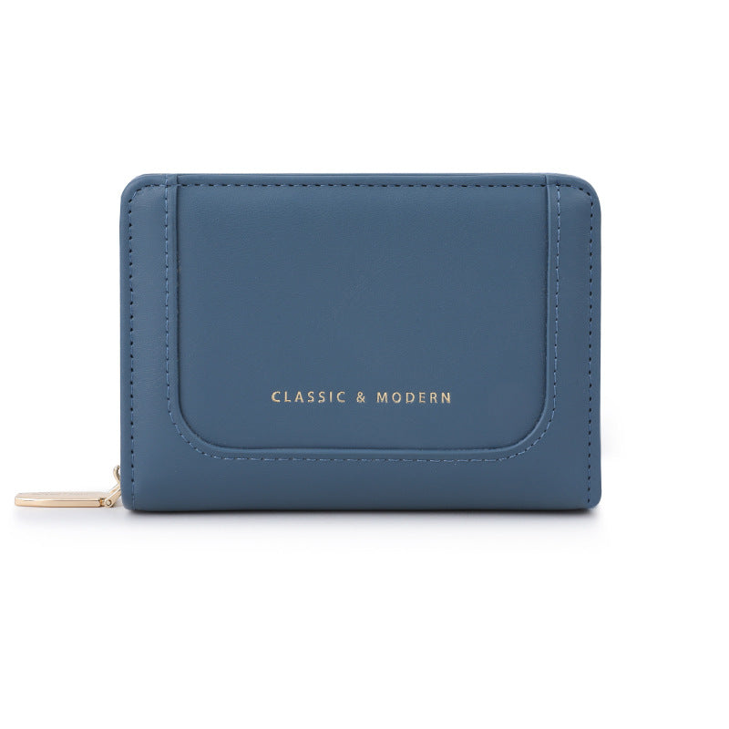Women's Fashion Stitching Large Capacity Korean Style Ladies Wallets