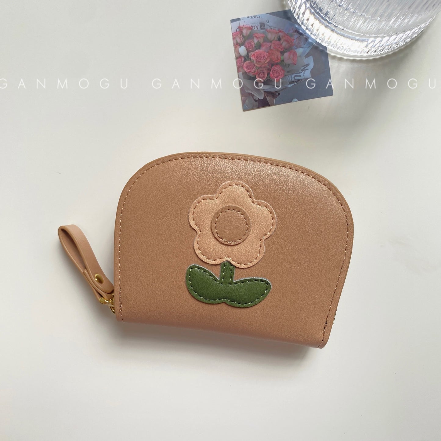Women's Flower Expanding Cute Compact Portable Hand Card Holder