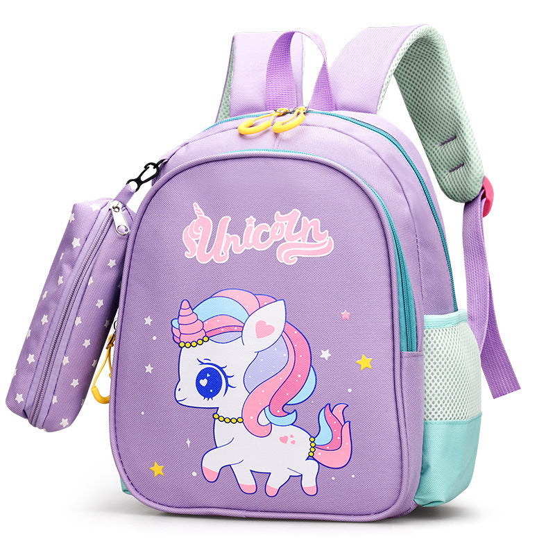 Children's Medium Back Class Boys Cartoon Cute Kindergarten School Bags