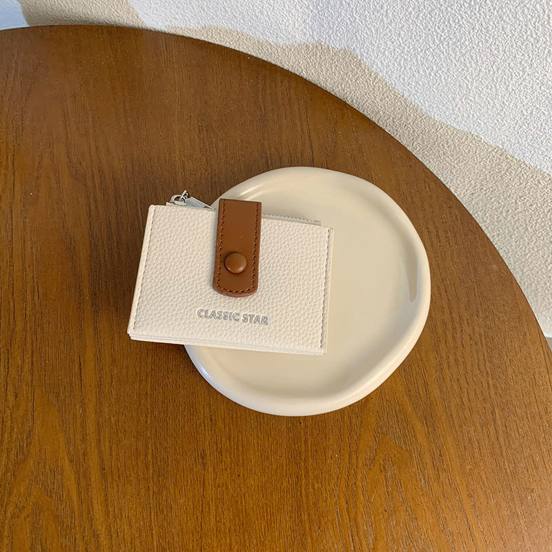 Matching Jump Simple Large Capacity Zipper Ladies Wallets