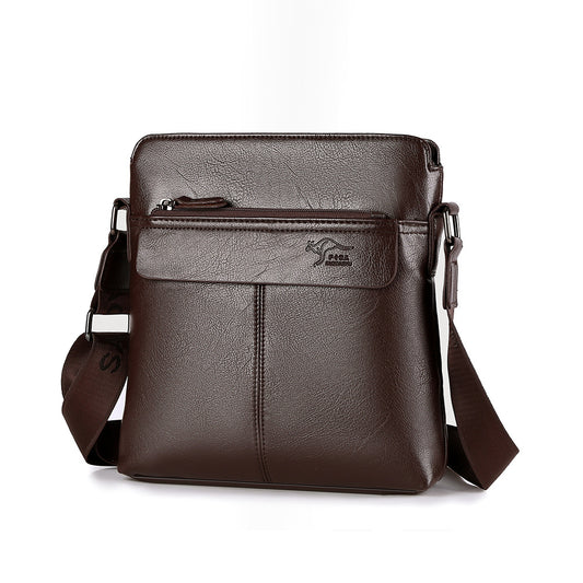 Men's Kangaroo Leather Leisure Large Capacity Waterproof Men's Shoulder Bags
