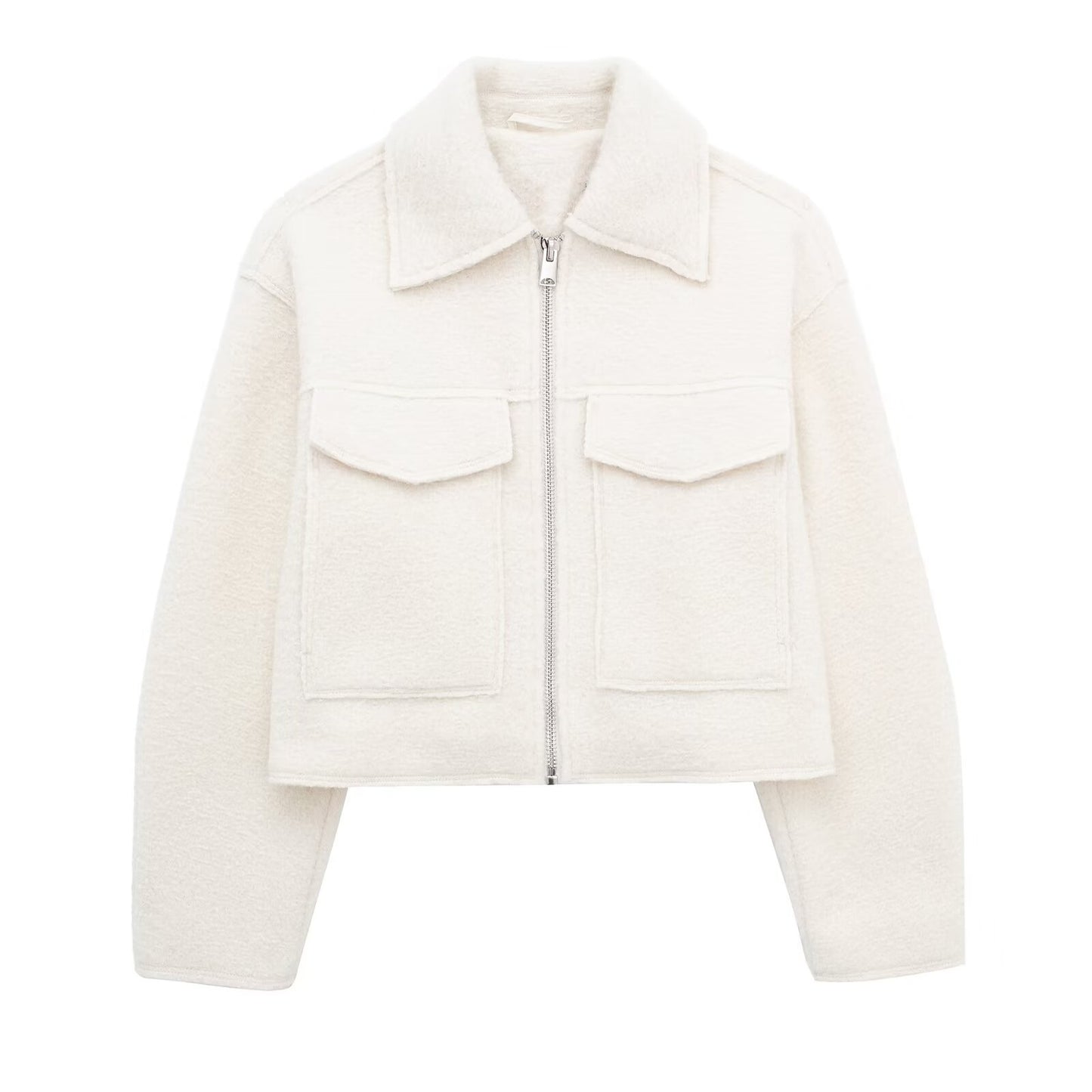 Graceful Elegant Autumn Bead Leather Loose Coats