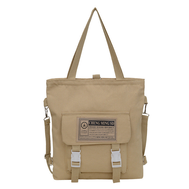 Capacity Multipurpose Canvas Female Junior High Bags