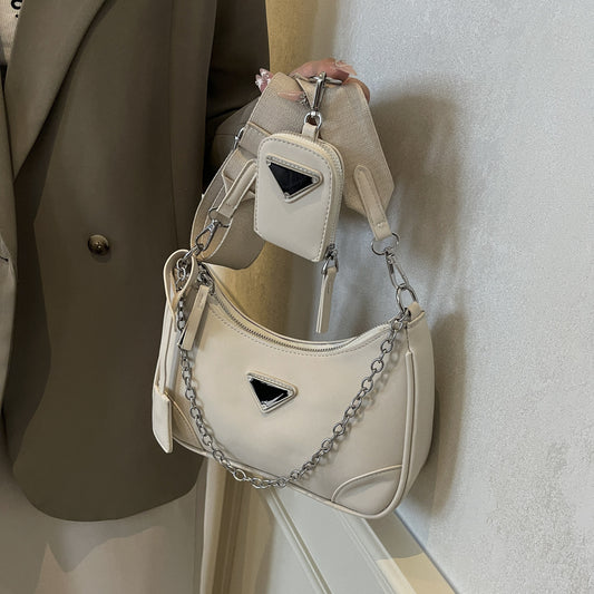 Women's Versatile High-grade Chain Underarm Three-in-one Crossbody Bags
