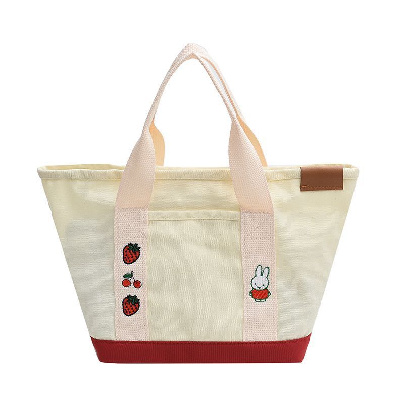 Women's Rabbit Embroidery Cute Canvas Mom Outing Bags