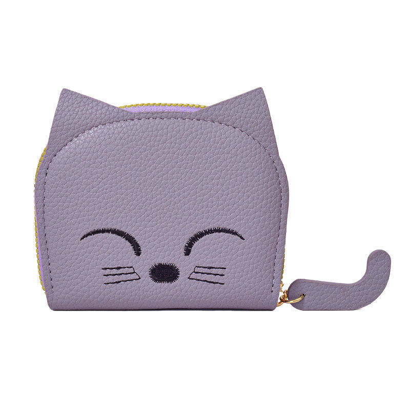 Women's Cat Cute Multiple Slots Advanced Cartoon Ladies Wallets