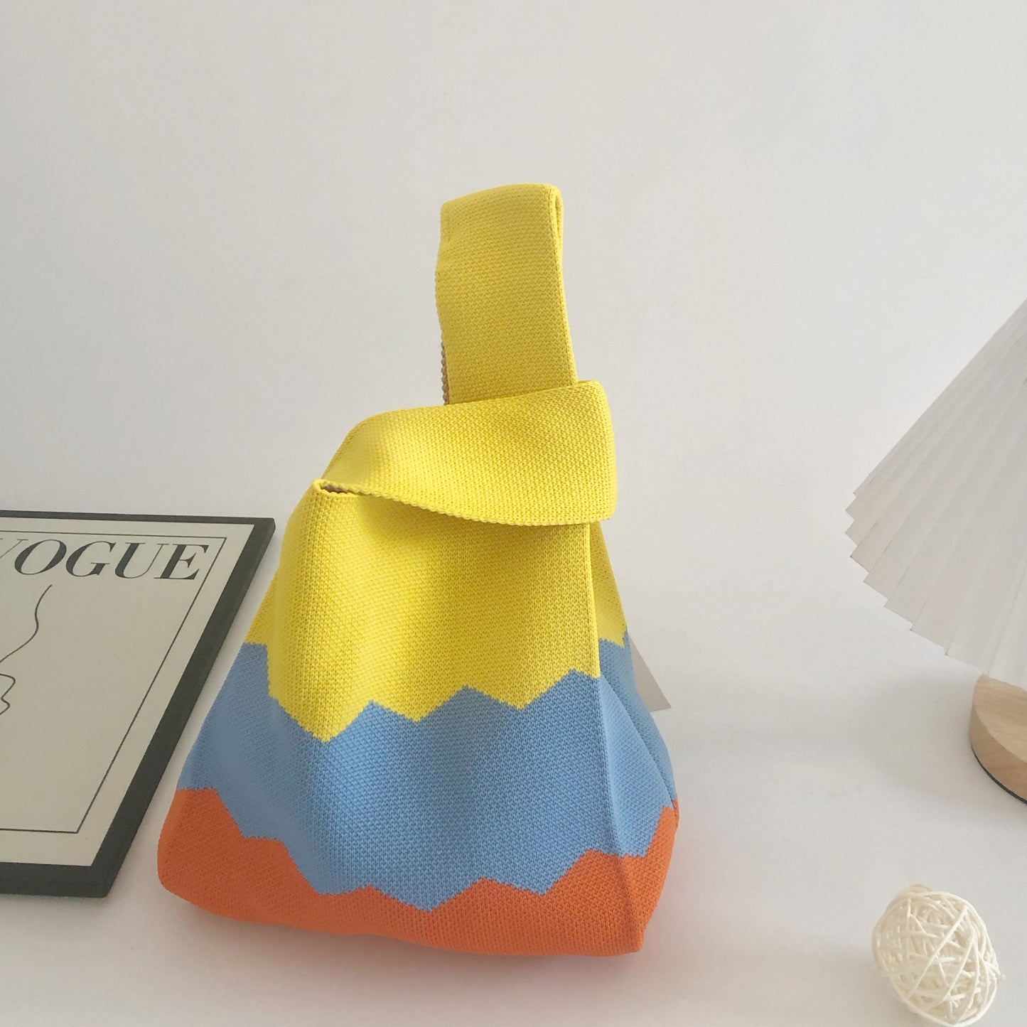 Women's Stylish Knitted Woven Vest Simple Handbags