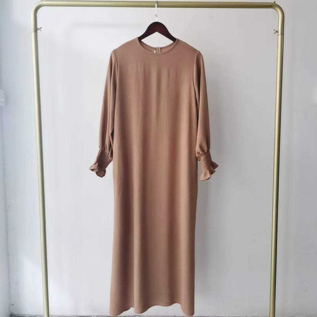 Women's Fashion Round Neck Solid Color Plus Size