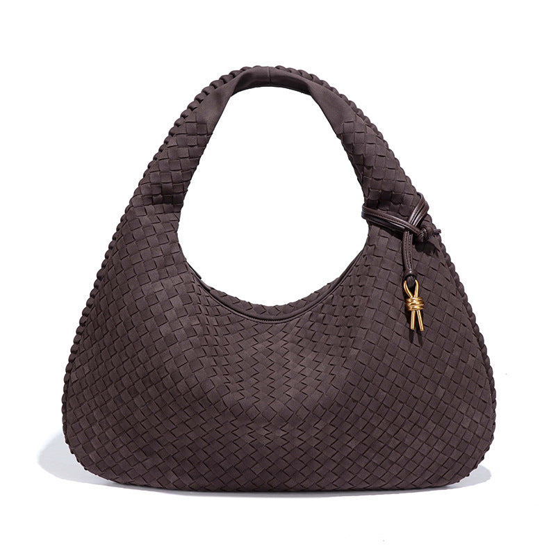 Attractive Creative Retro Woven Dumpling Suede Bags