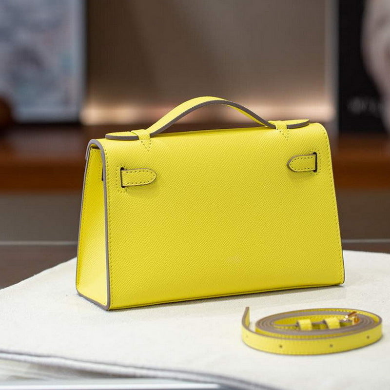 Women's Palm Print Cowhide Mini Generation Kelly Fashion Bags