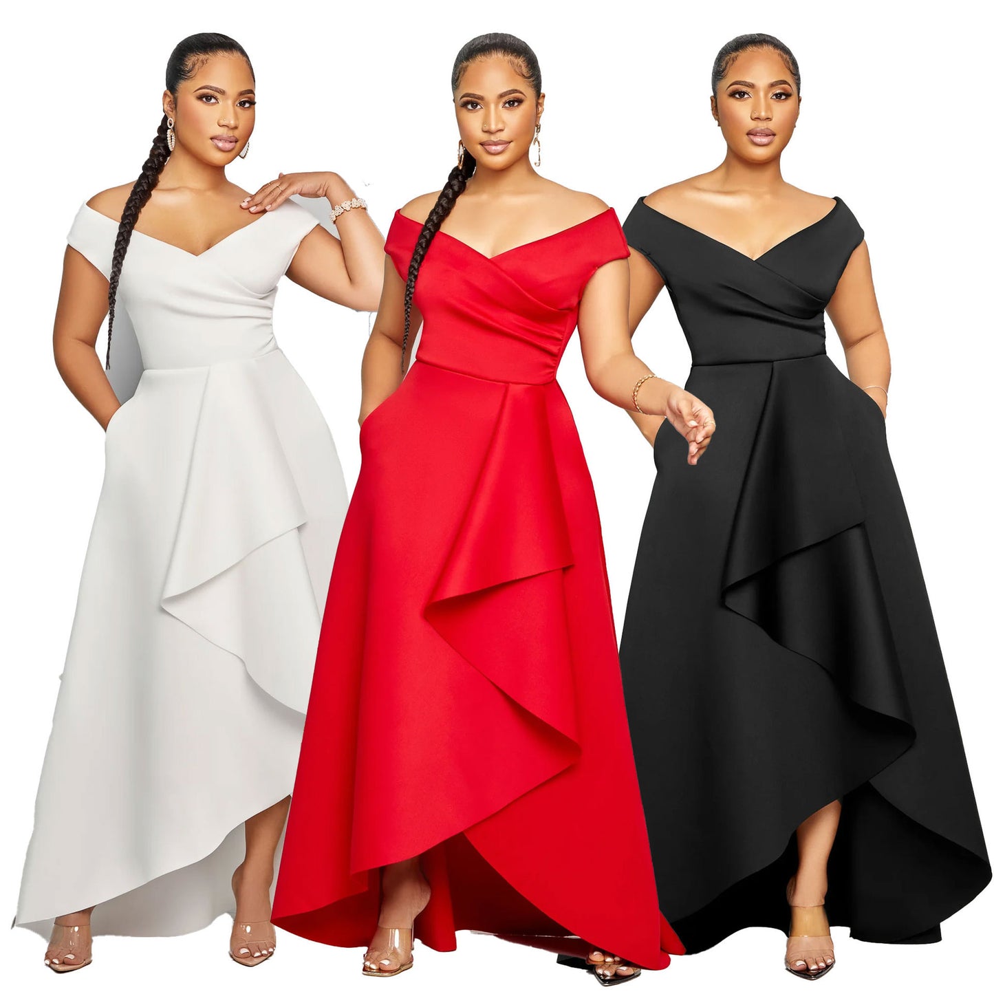 Sexy Solid Color Sleeveless Large Swing Suits