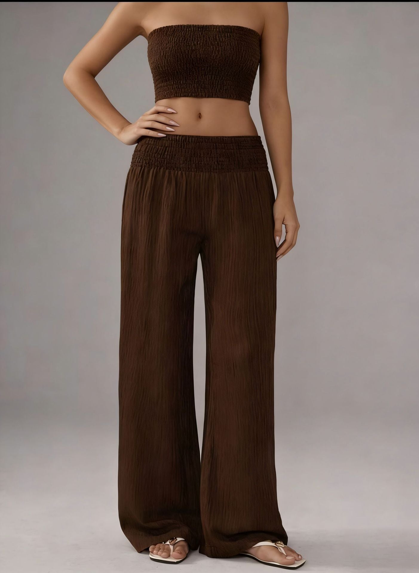 Women's Source High Waist Pure Color Loose Fashion Casual Suit
