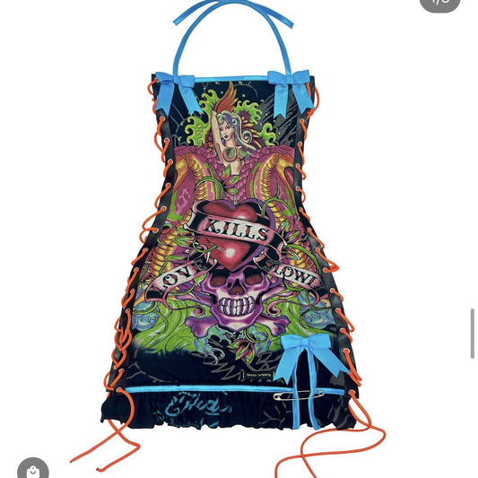 Fashion Retro Halloween Skull Positioning Printing Tops