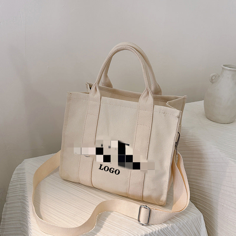 Women's Fashion Canvas Shopping Large Capacity Portable Handbags