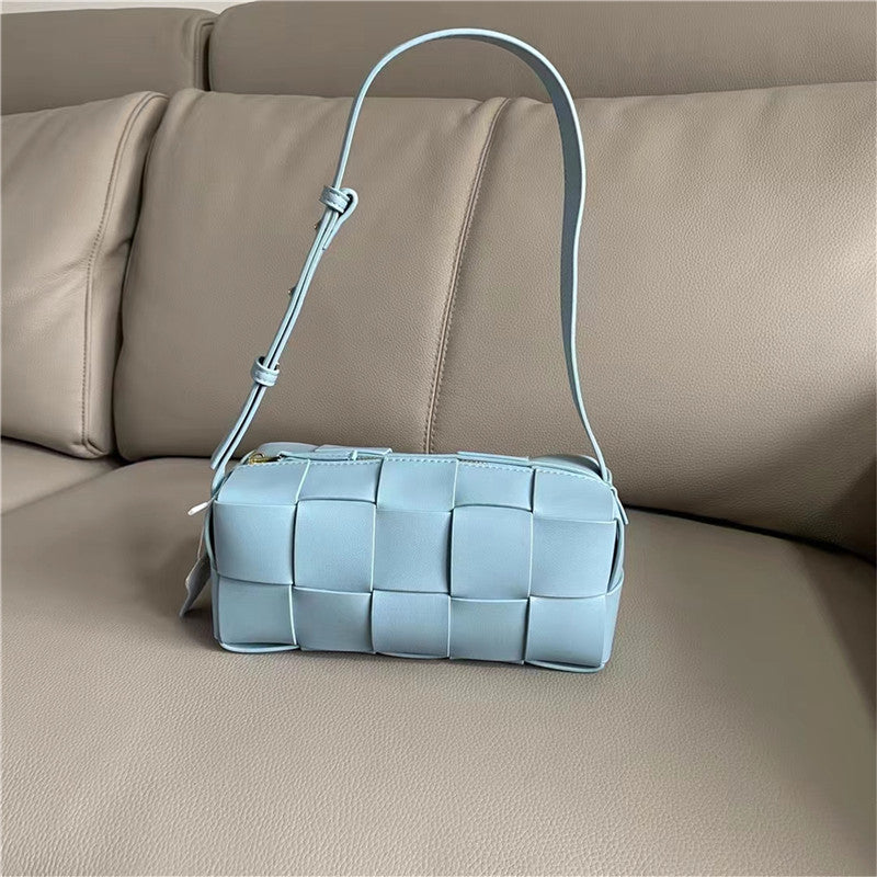 Woven Genuine Leather Advanced Texture Underarm Bags