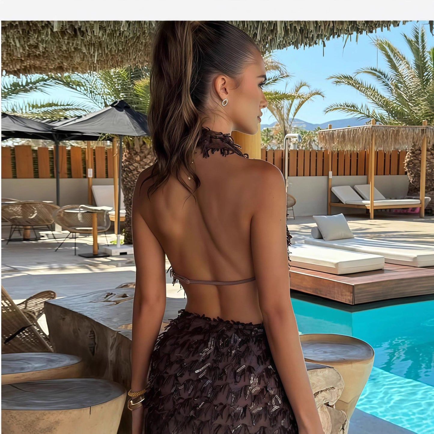 Women's Slimming Halter Elegant Sexy Hot Outfit Dresses