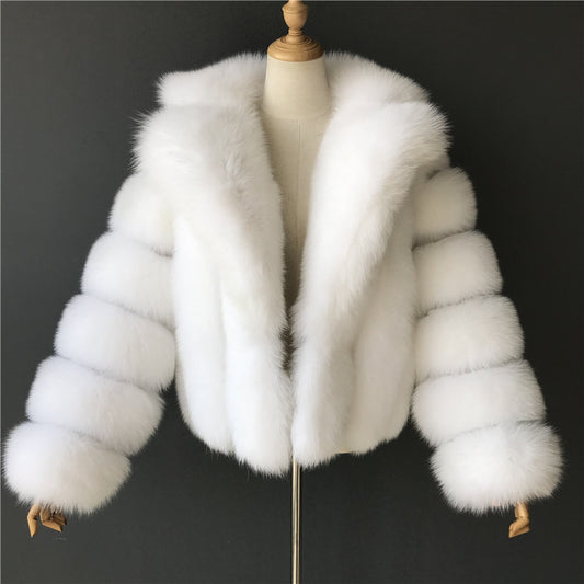 Women's Comfortable Imitation Fur Overcoat Fashion Coats