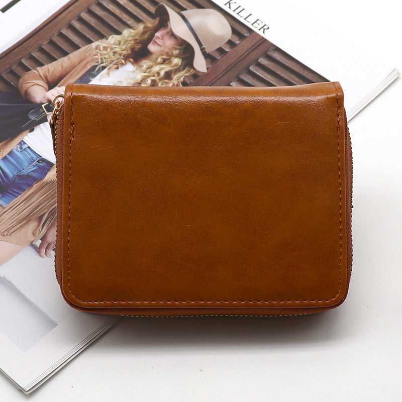 Vintage Organ Large Capacity Multifunctional Female Card Holder