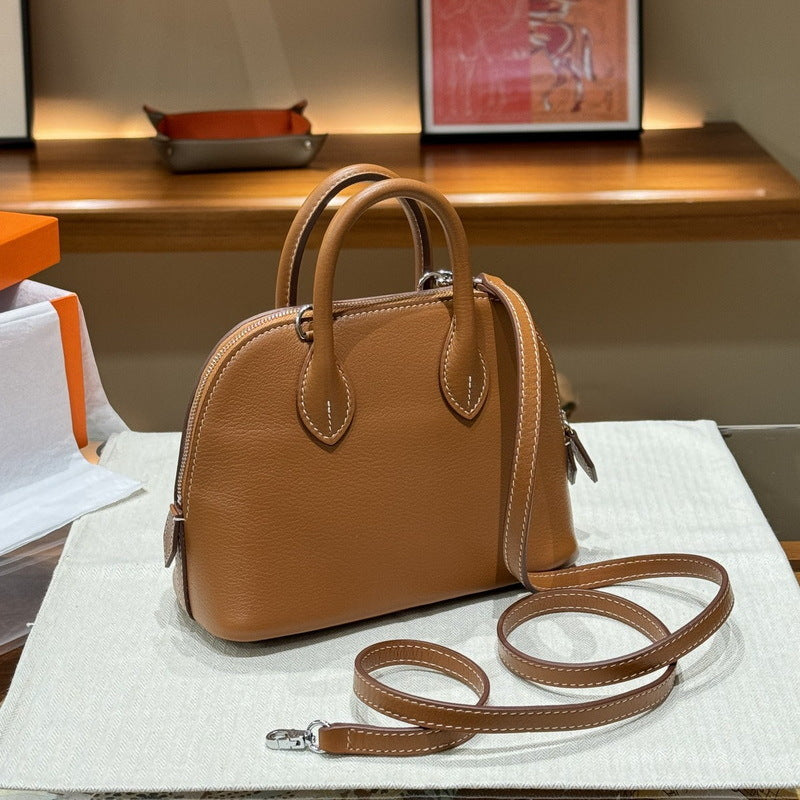 Women's First Layer Cowhide Sheep Pattern Mini Handbags