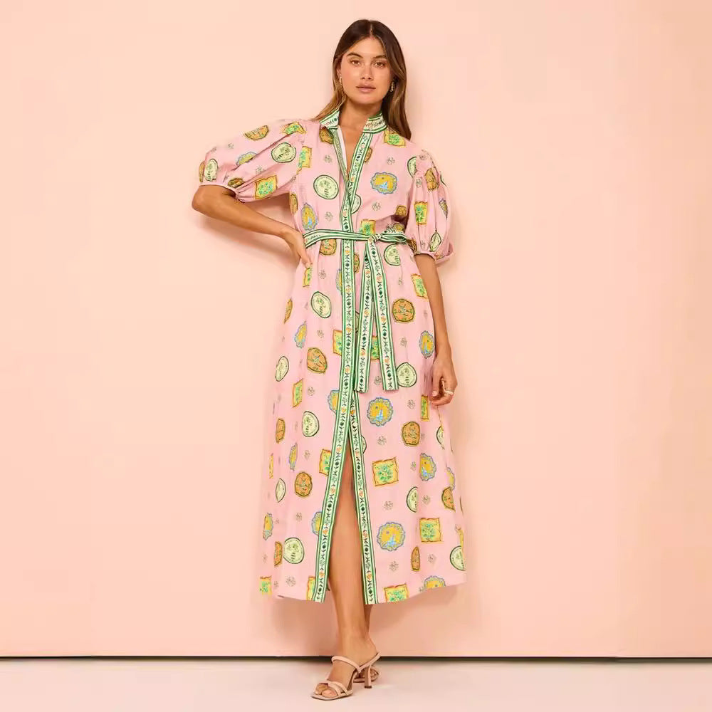 Personalized Iti Lantern Sleeve Casual Fashion Dresses