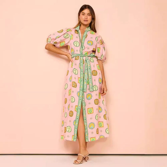 Personalized Iti Lantern Sleeve Casual Fashion Dresses
