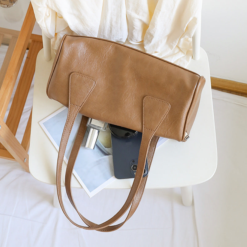 Women's Style Large Capacity Zipper Niche Fashionable Handbags