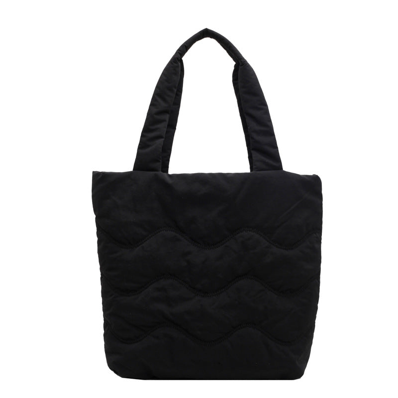 Soft Glutinous Cotton Female Commuter For Class Tote Bags