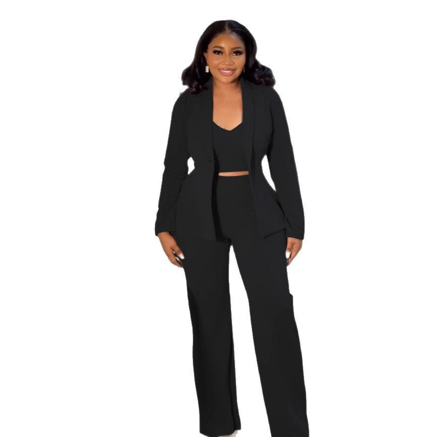 New Elegant Commuter Pearl Lapel Three-piece Suits