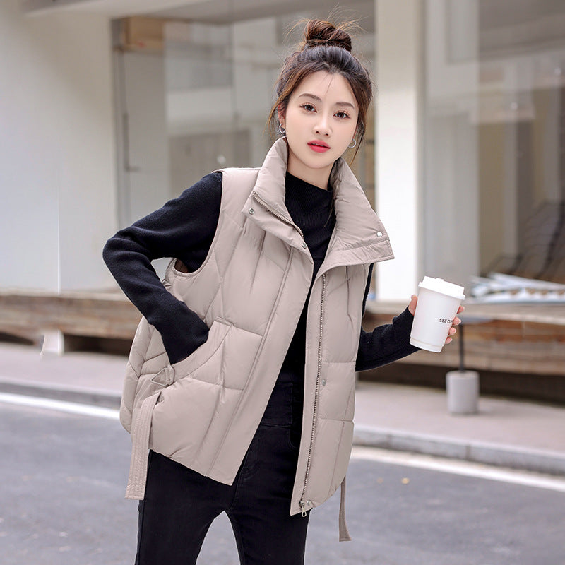 Women's Cotton Waistcoat Loose Fashion Down Vests