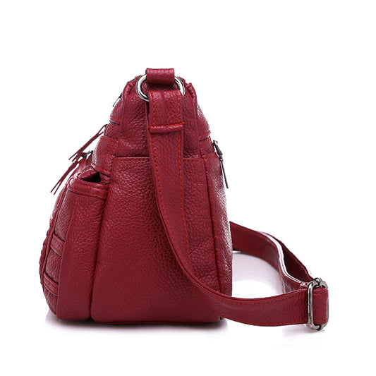 Women's Large Capacity Soft Leather Mother Crossbody Bags