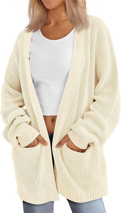 Women's Long Knitted Loose Patchwork Pocket Knitwear
