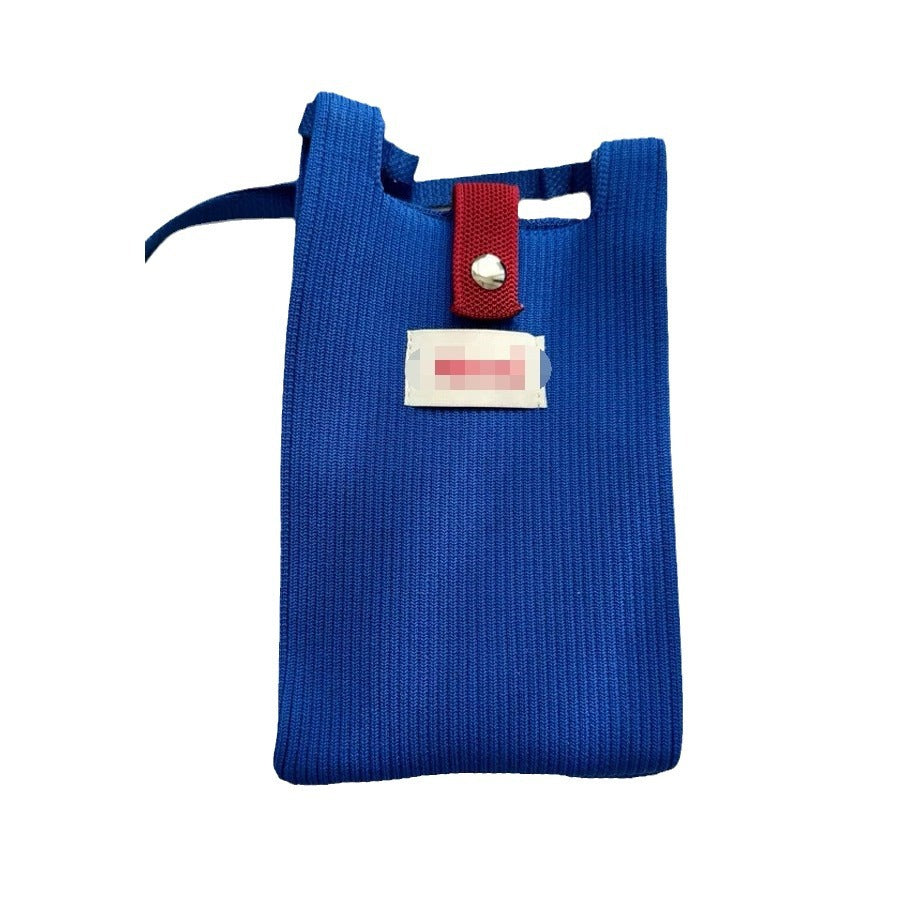 Spring Solid Color Cell Vertical Mini Simple Change Phone Bags