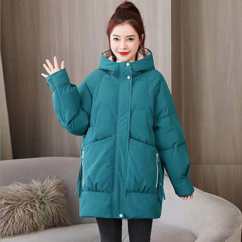 Women's Down Bread Mid-length Winter Korean Style Loose Coats