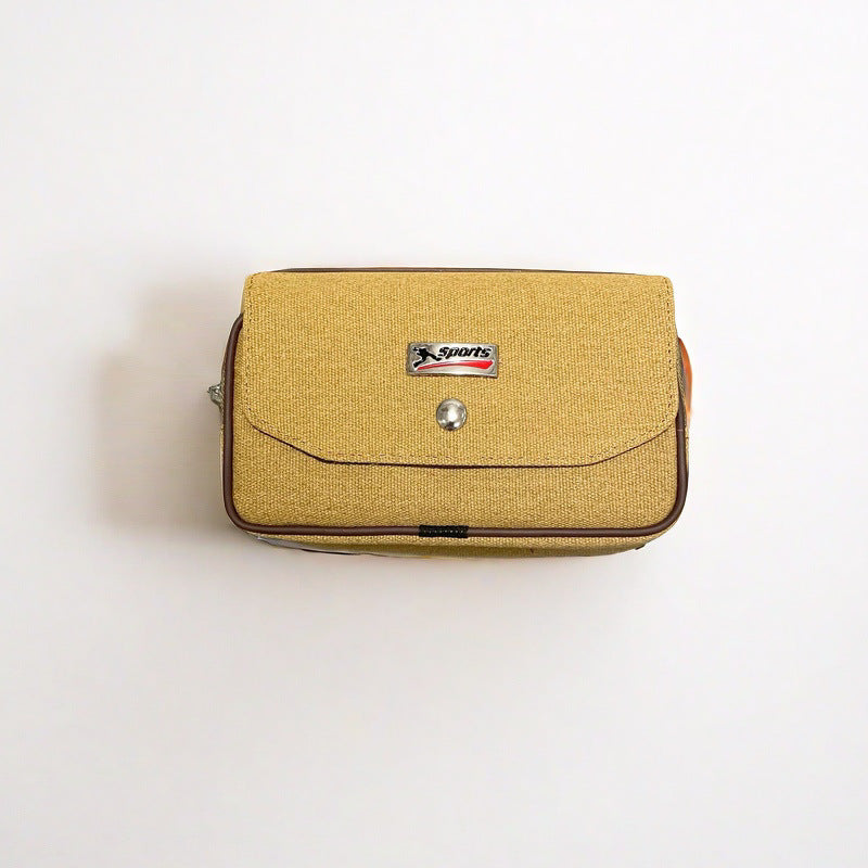 Men's Canvas Mobile Large Capacity Construction Site Men's Waist Packs