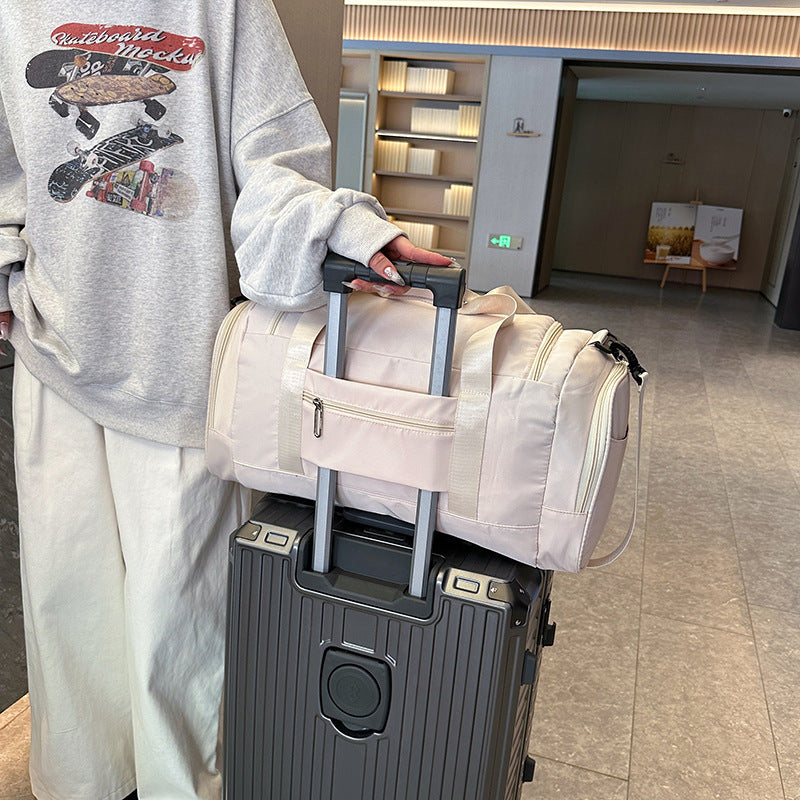 With Independent Shoe Pouch Short Trip Bags