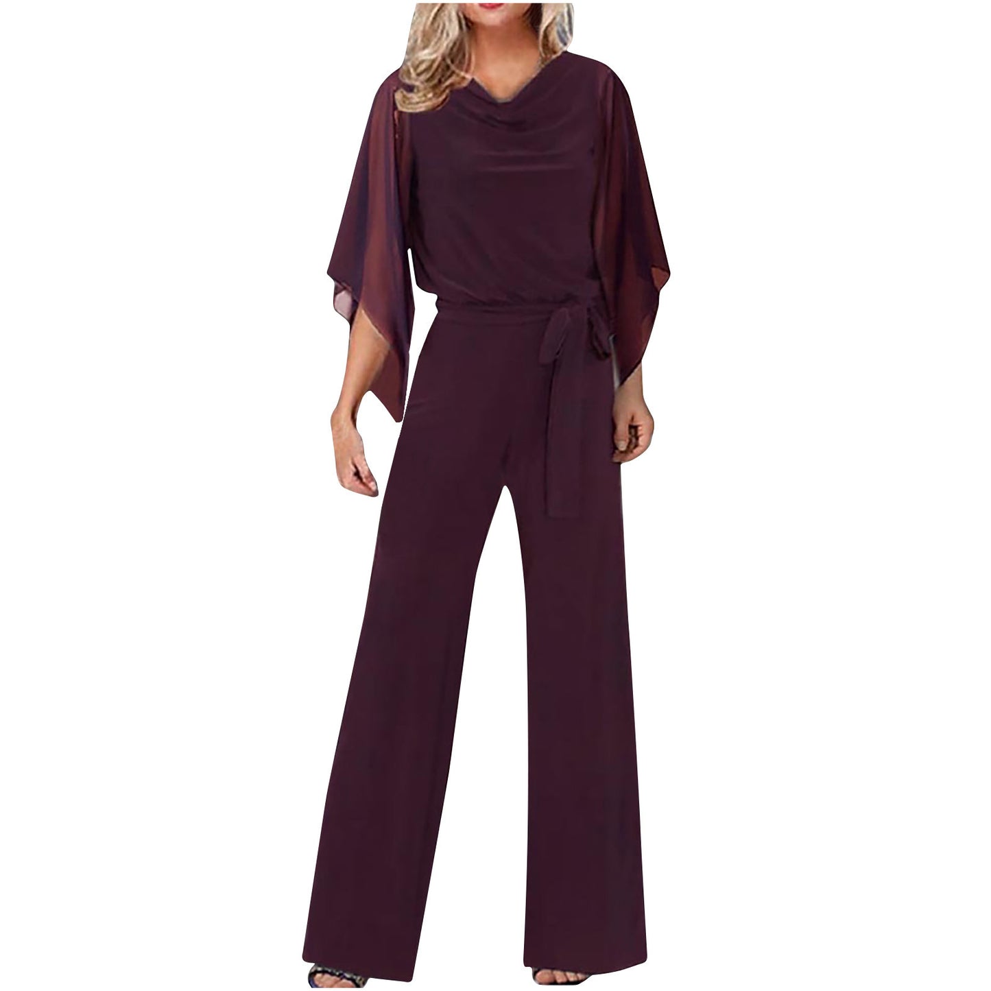 Women's Summer Fashion Solid Color High Waist Pants