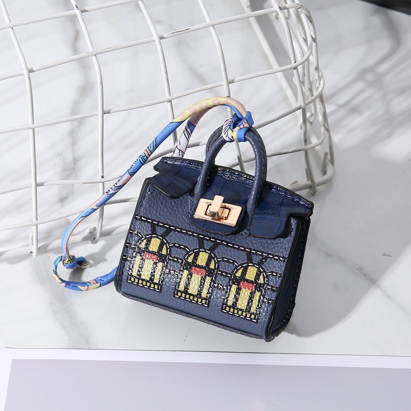 Mini House Portable Carrying Strap Headset Coin Purses
