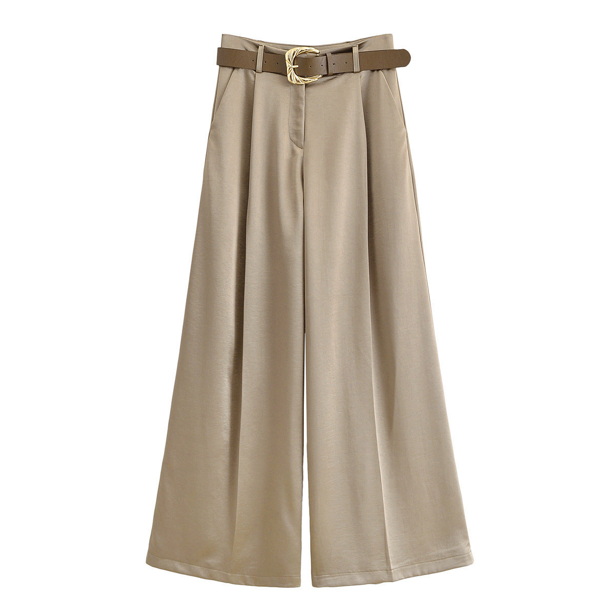 Women's Spring Street Fashion With Belt Casual Clothing